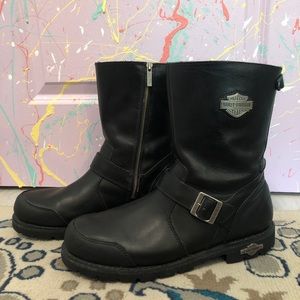 Harley Davidson Mens Motorcycle Black Boots 13